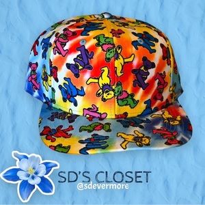 NWT Grateful Dead Dancing Bears Tie Dye SnapBack Hat